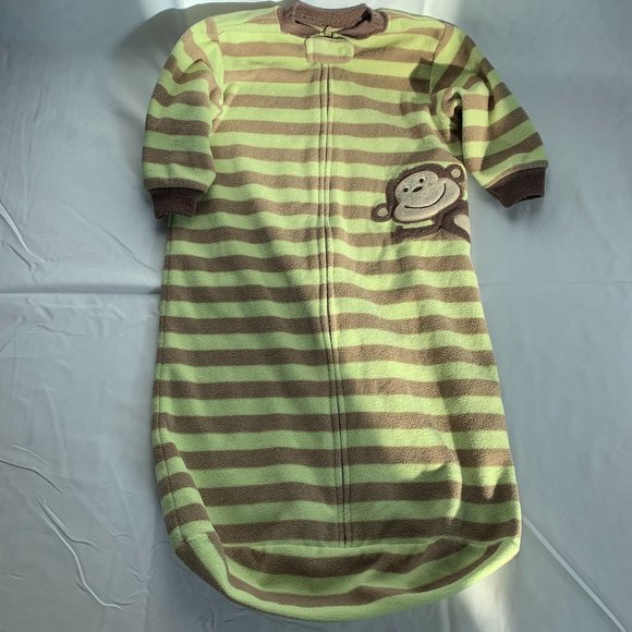 Carter's Fleece Sleeves Zip Up Sleep Sack One Size - Picture 1 of 4